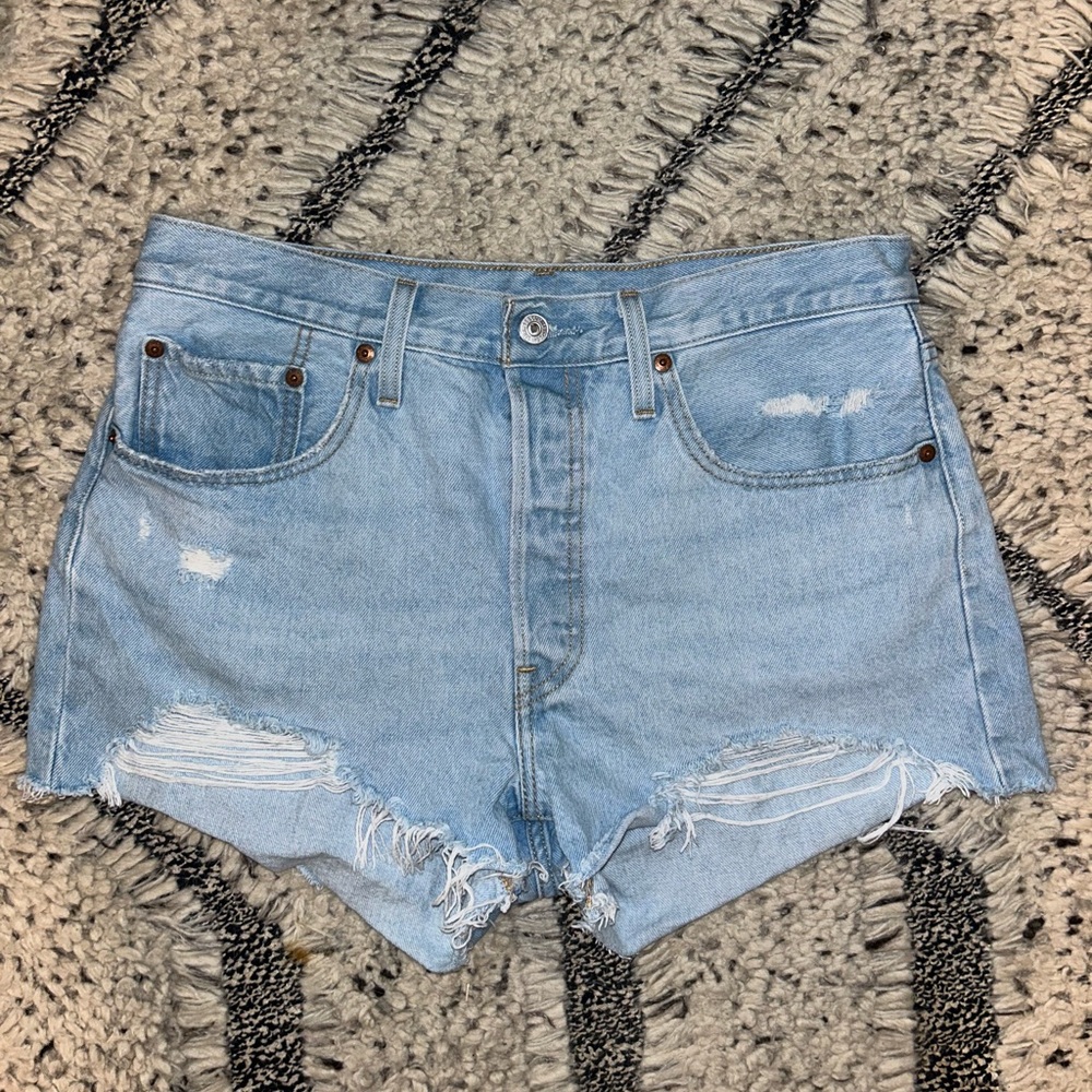 Levi’s Women’s 501 Original Shorts - Ojai Top, light indigo